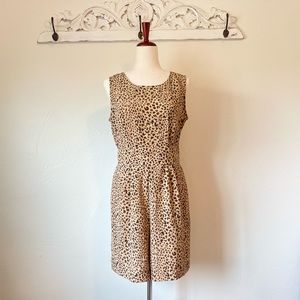 Vintage Leopard Print Romper